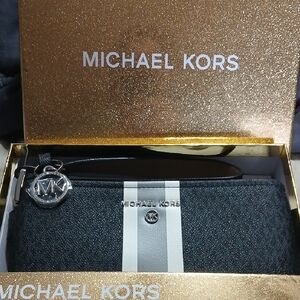 Michael Kors Black and White Card Holder